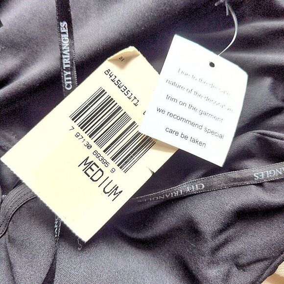 NWT Vintage y2k Deadstock Mini Dress Strapless Formal Beaded Size Medium - Picture 9 of 15